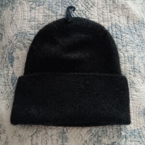 New POLO RALPH LAUREN Charcoal Grey Cashmere Knit Hat